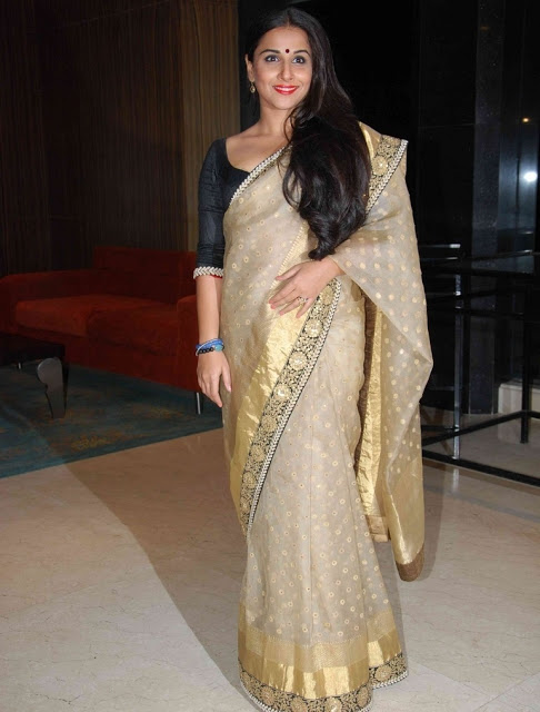 Actress Vidya Balan Photos In Designer Saree 8